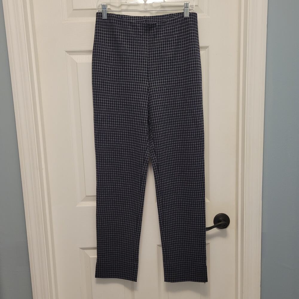 5/$25 J. Jill Ponte Slim Leg Pull on Pants - Plaid size S